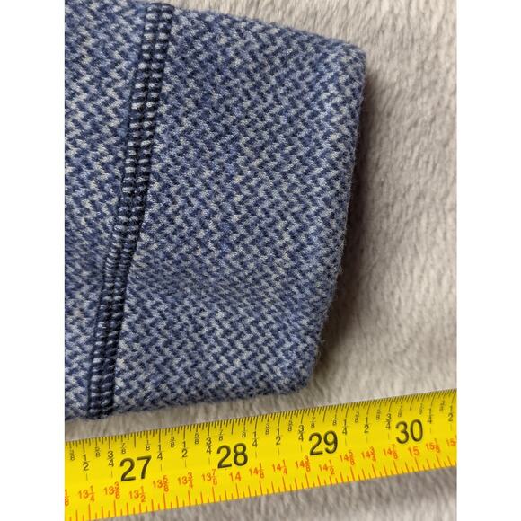 Tommy Bahama Sweater Men MEDIUM Blue Pullover Quarter Zip Reversible Sweatshirt - Picture 7 of 11